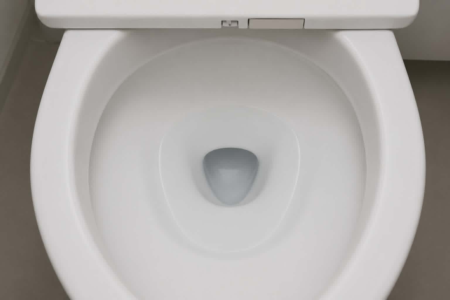 Clean toilet after professional cleaning